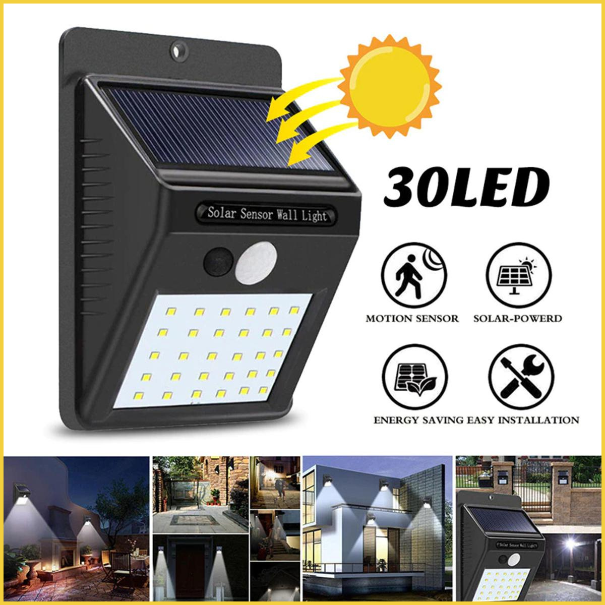 30 LED Solar Charging Sensor Light